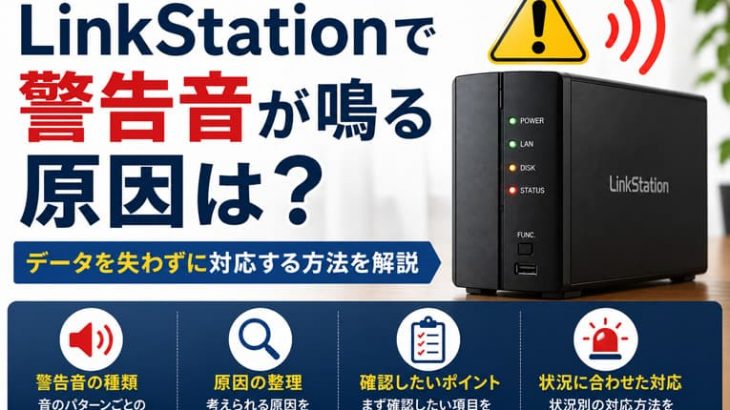 LinkStationで警告音が鳴る原因は？データを失わずに対応する方法を解説